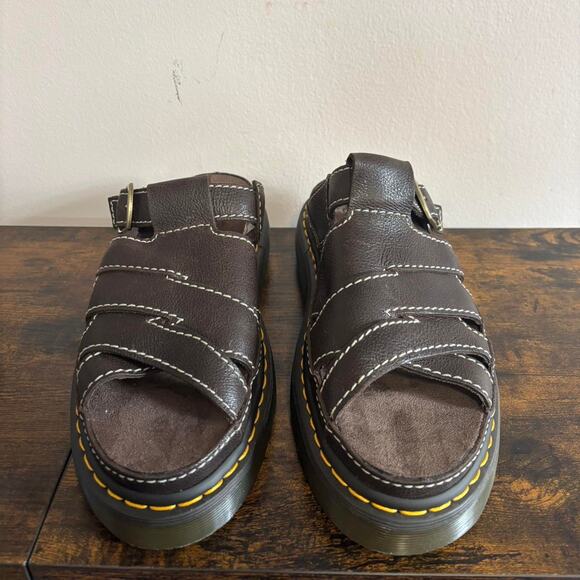Dr marten dark brown sandals main image 5